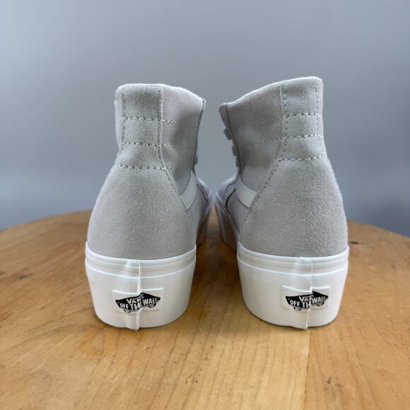 Vans Sk8-Hi Tapered Stackform Womens Size 9.5 Shoes Gray Soft Suede Sneakers NEW - Picture 4 of 9